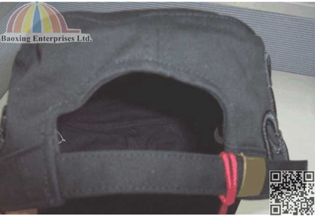 customized flat top military cap with beads