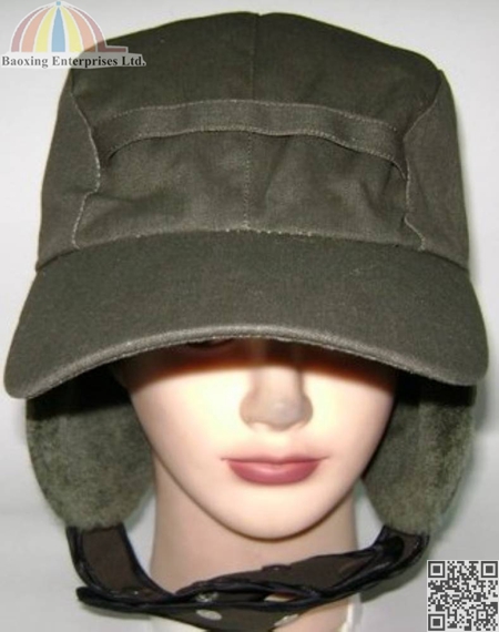 winter cap with ear flaps and neck warmer