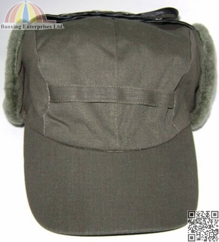 winter cap with ear flaps and neck warmer
