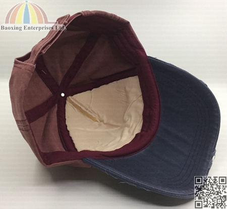 custom washed cotton baseball hats caps